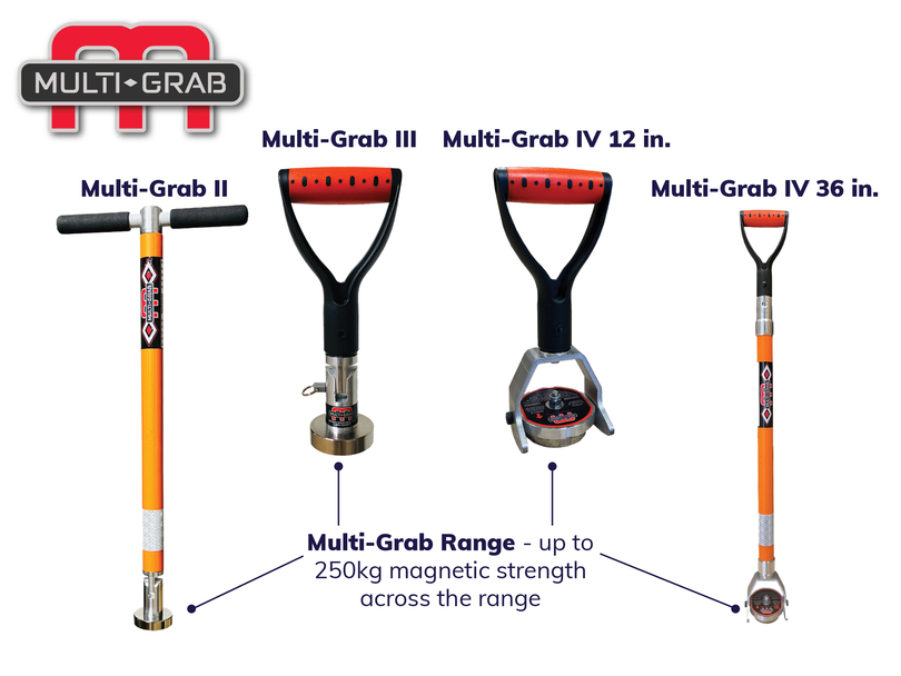<p data-pasted="true">Adamar's Multi-Grab range can be used to grip, hold, and position small, heavy, or awkward ferrous objects. The range is great for situations where objects vary in shape and size. Each tool has a magnet that offers up to 250 kg of magnetic force and different features to support different handling needs.</p><p><strong>Key features of the Multi-Grab range:</strong></p><ul><li>Magnetic gripping for holding and positioning steel</li><li>Suitable for lifting and carrying tasks</li><li>Up to 250 kg of magnetic force across the range</li></ul><p><strong>Model options include:</strong></p><ul><li>Multi-Grab II with pivot and full rotation</li><li>Multi-Grab III with locking pin and adjustable handle</li><li>Multi-Grab IV with EZ release lever and multiple length options</li></ul>