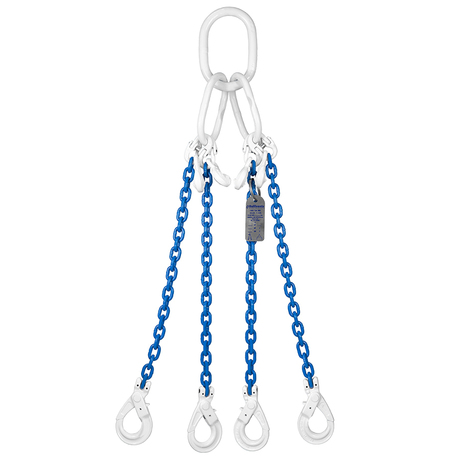 Bullivants G100 Assembled Slings – Self Locking Hooks – 4 Leg